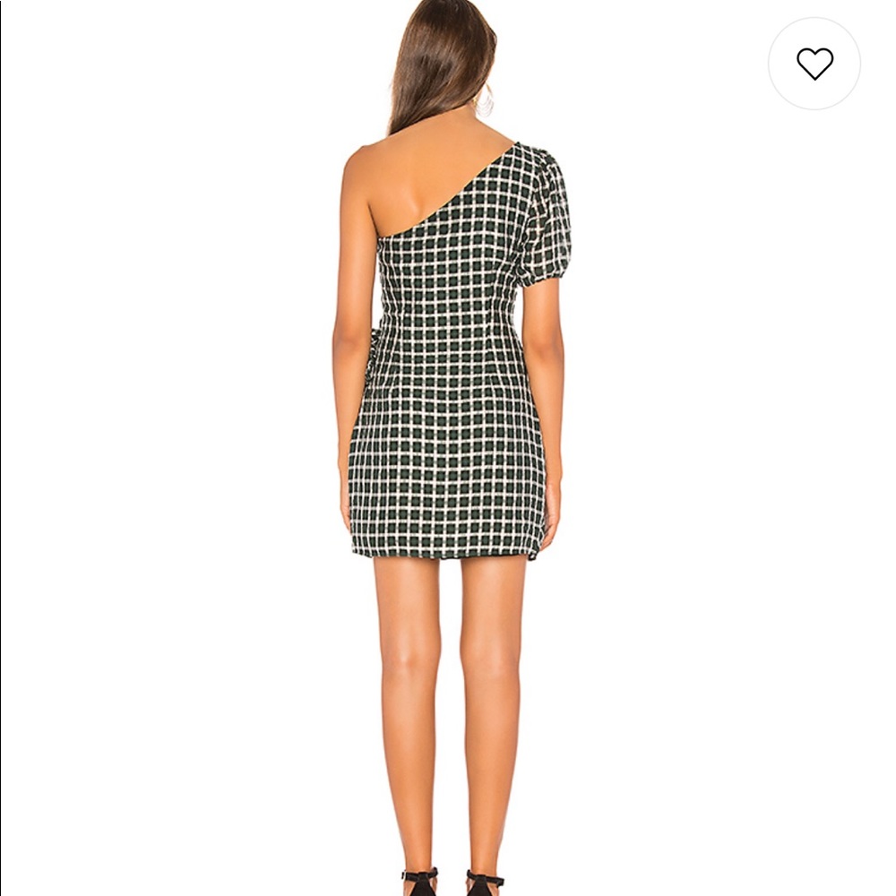 Revolve Tularosa Skylar Dress in Tinsel Green Plaid - Picture 3 of 3